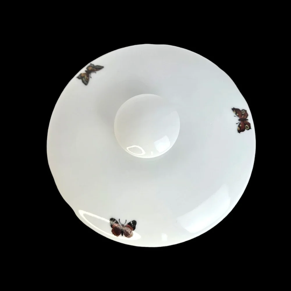 Jorinde Binder lidded Stash Jar‎ Fantasy Couple Cats Birds West Germany Vtg 60s